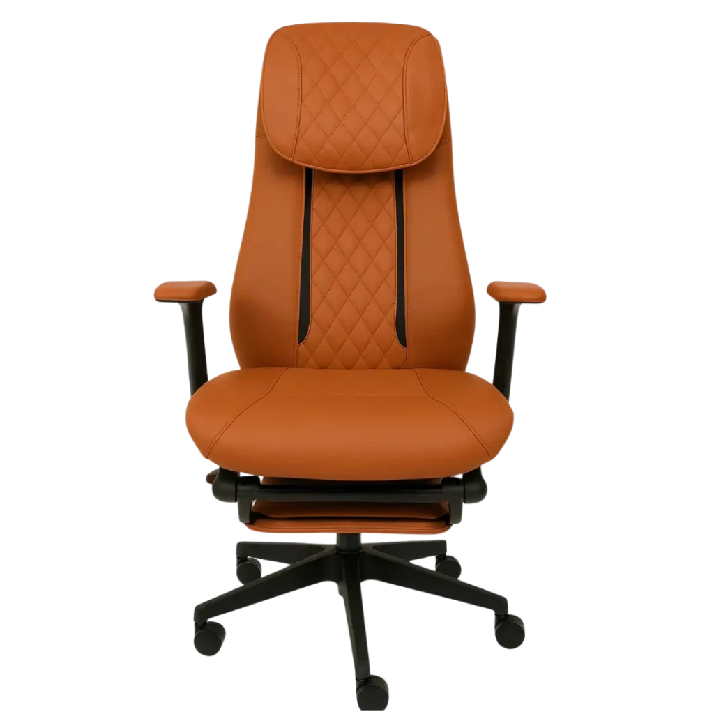 Serenity-massage-office-chair-orange