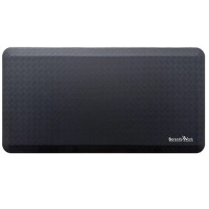 SerenityWork anti-fatigue standing mat in black with embossed surface